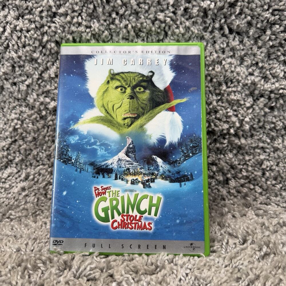 How the Grinch Stole Christmas DVD Collector’s Edition Full Screen Jim Carrey